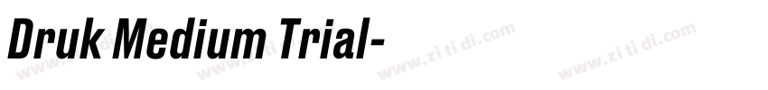 Druk Medium Trial字体转换